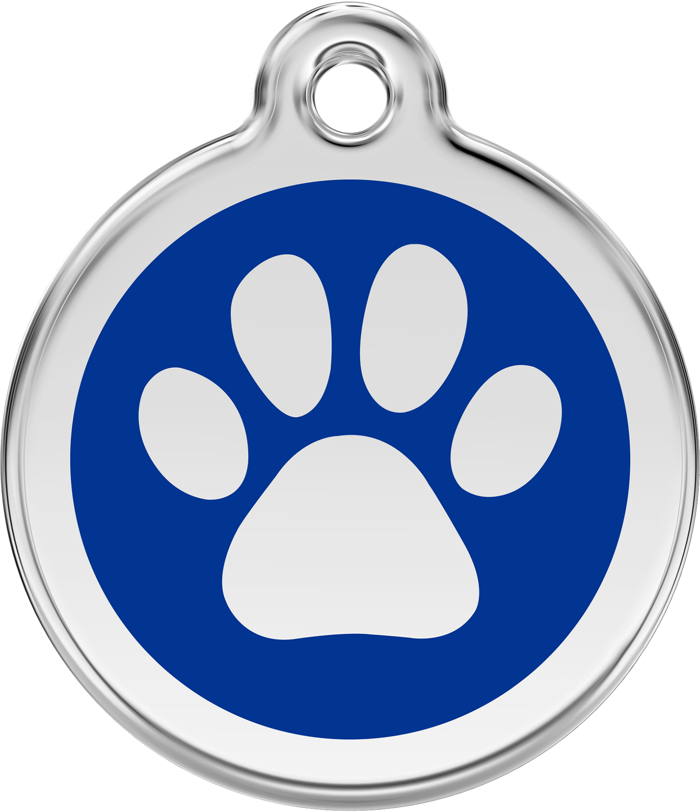 Pet Identification Tag | Paw Print - blue