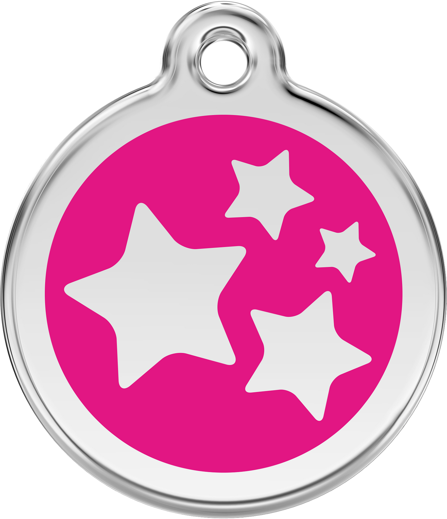 Pet Identification Tag | Stars - pink