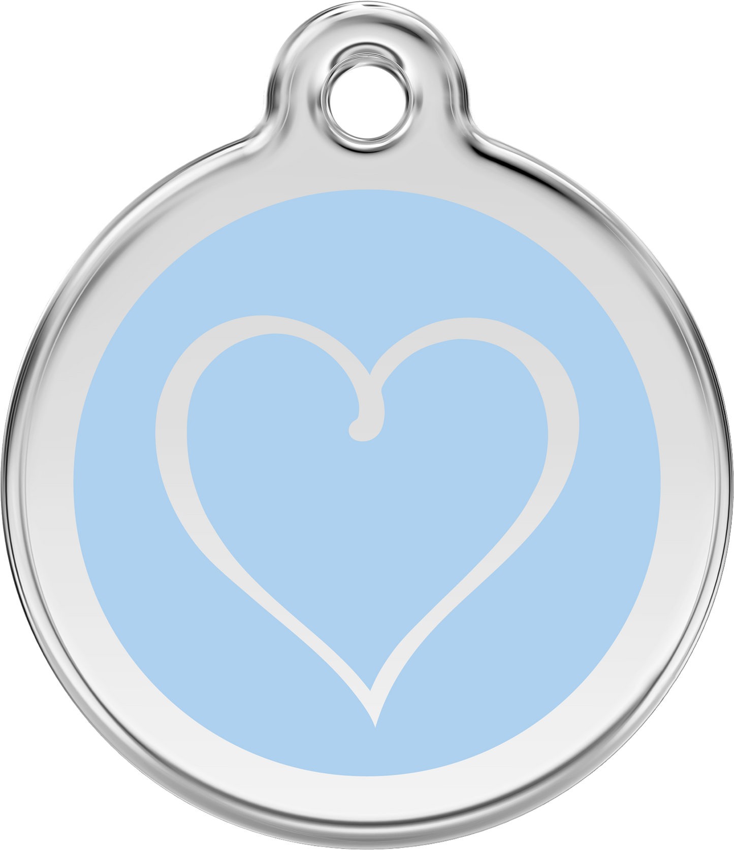 Pet Identification Tag | Tribal Heart - light blue