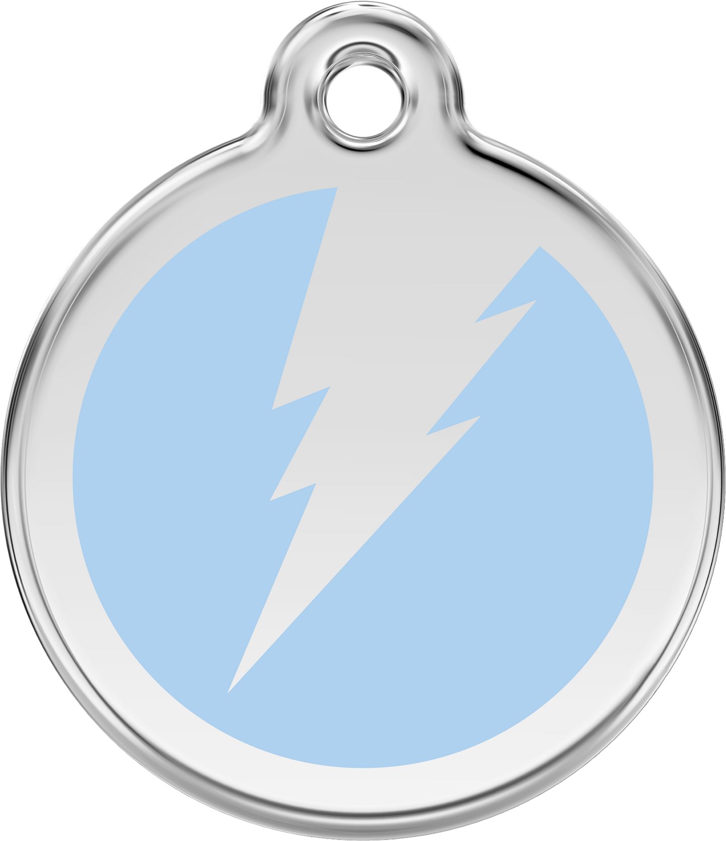 Pet Identification Tag | Flash - light blue