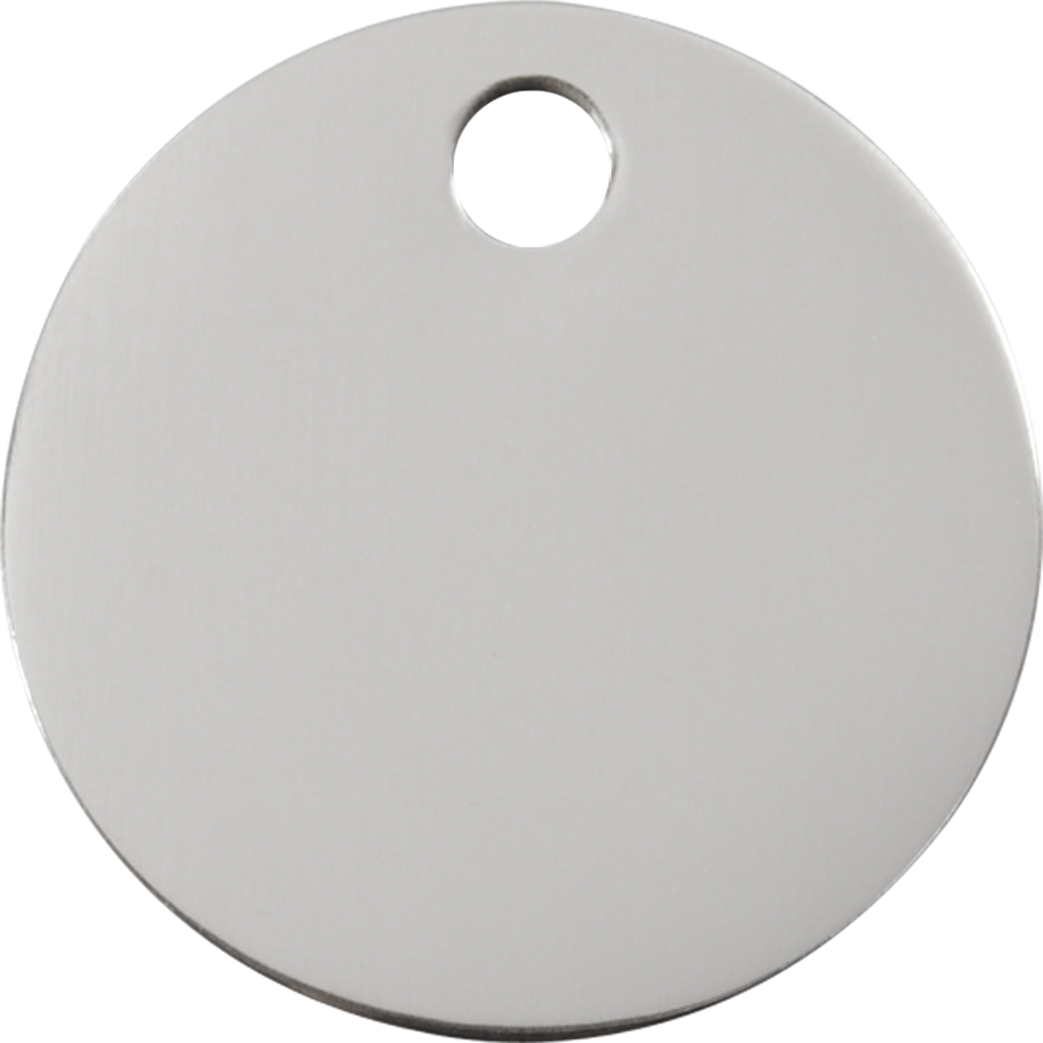 Pet Identification Tag | Circle - Flat Stainless Steel