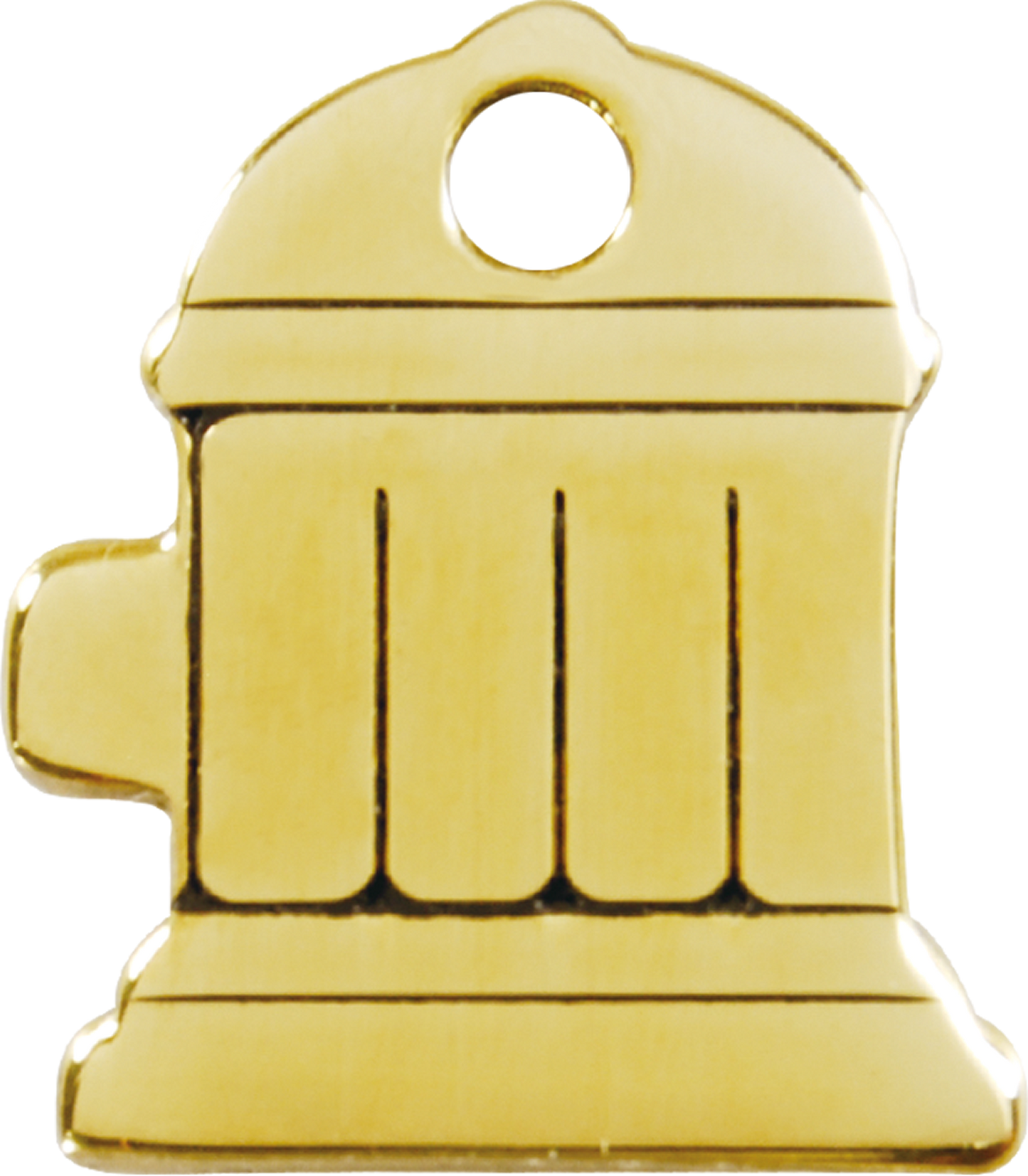 Pet ID Tag Brass Fire Hydrant