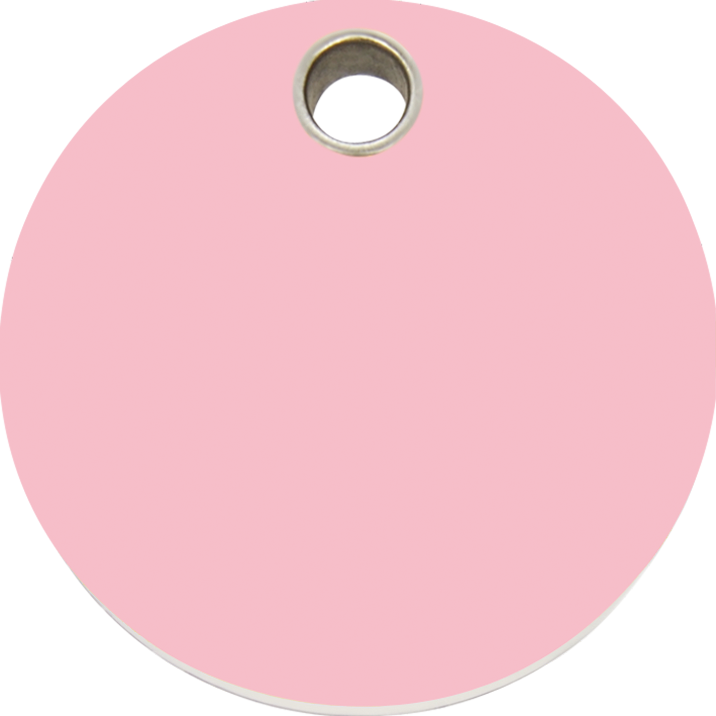 Pet Identification Tag Plastic | Circle - pink