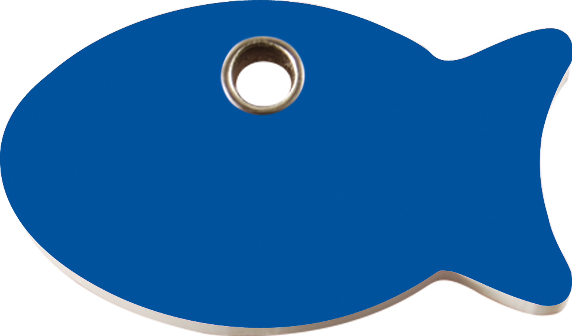 Pet Identification Tag Plastic | Fish - blue