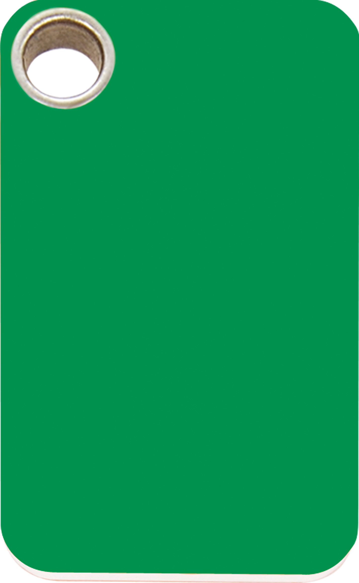 Pet Identification Tag Plastic Rectangular - green