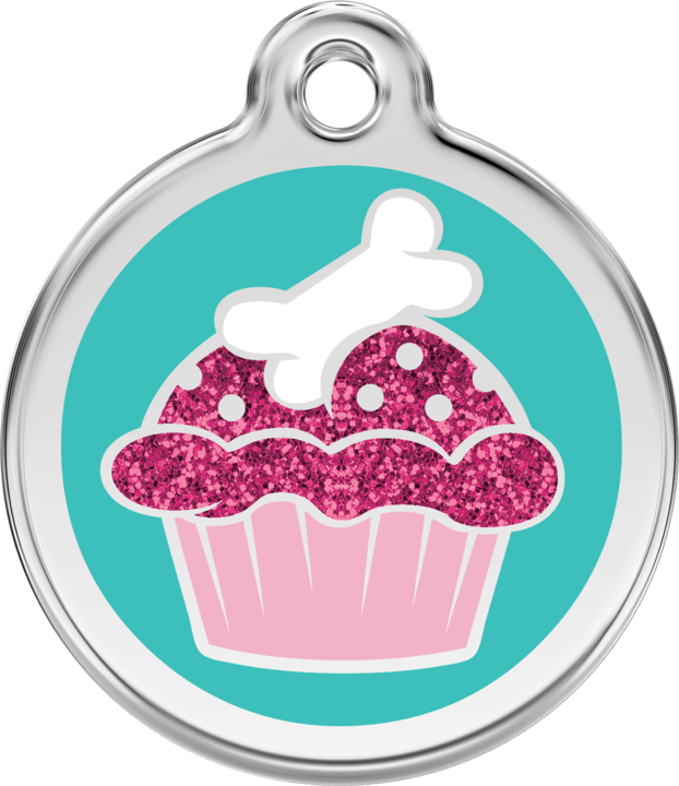 Pet Identification Tag | Glitter Cupcake