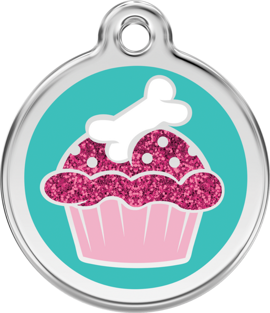 Pet Identification Tag | Glitter Cupcake