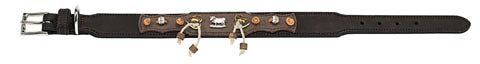 Dog Collar Leather | Alm by HUNTER -black/ brown