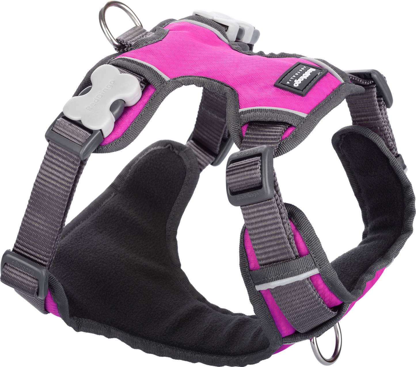 Padded Harness | by Red Dingo - hot pink