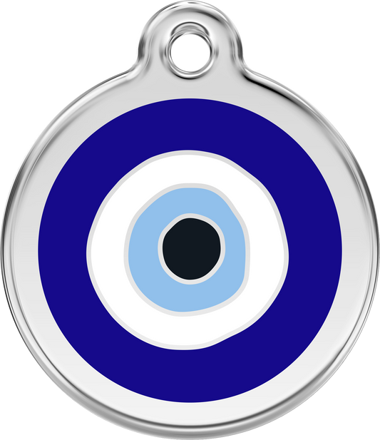 Pet Identification Tag | Evil Eye - blue