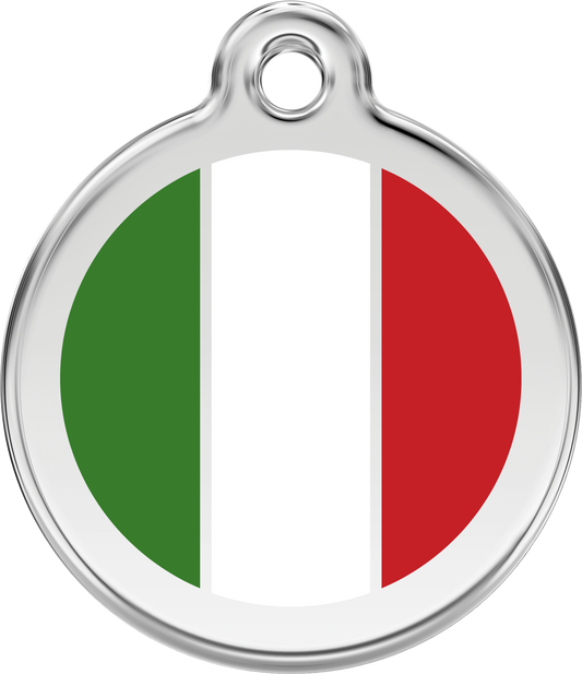 Pet Identification Tag | Country Flag Italy