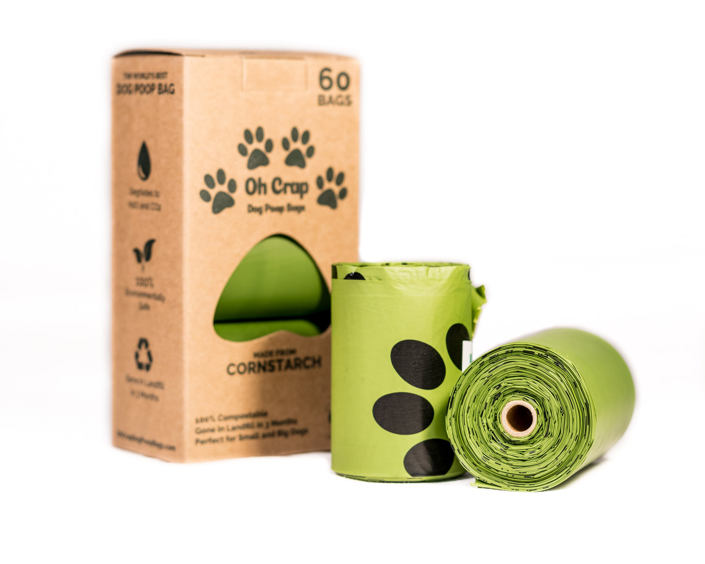 Dog Waste Bags Poo Bags | Compostable & Biodegradable by Oh Crap