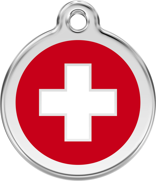 Pet Identification Tag | Country Flag Switzerland