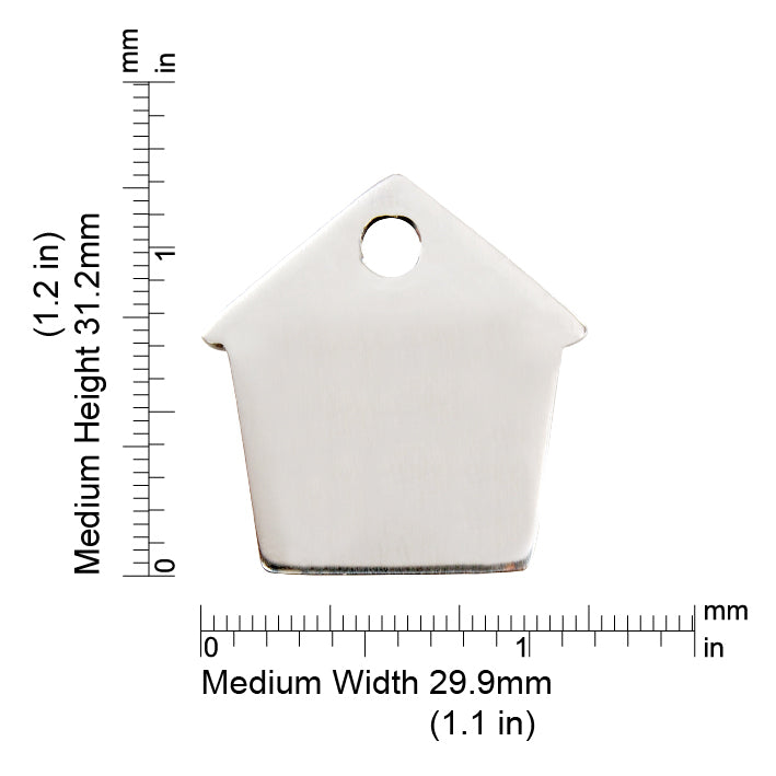 Measurements | ID Tag Dog House -medium