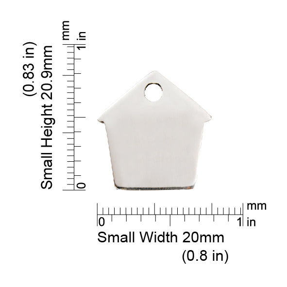 Measurements | ID Tag Dog House -small