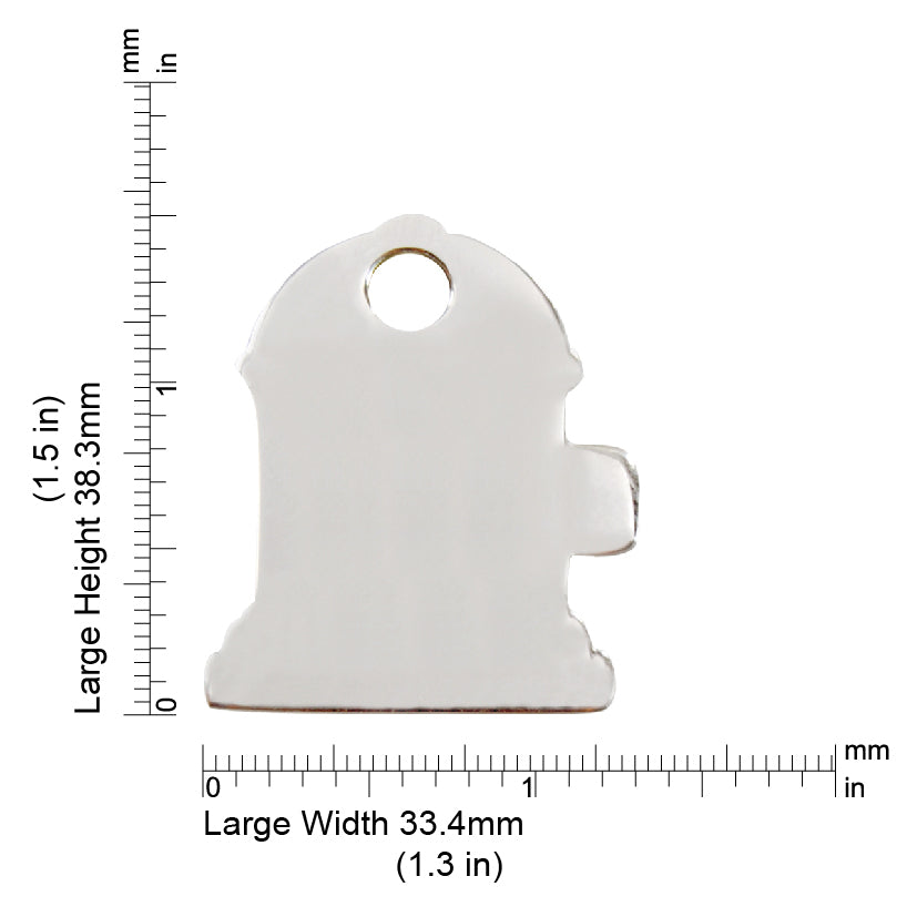 Measurements | ID Tag Fire Hydrant -large