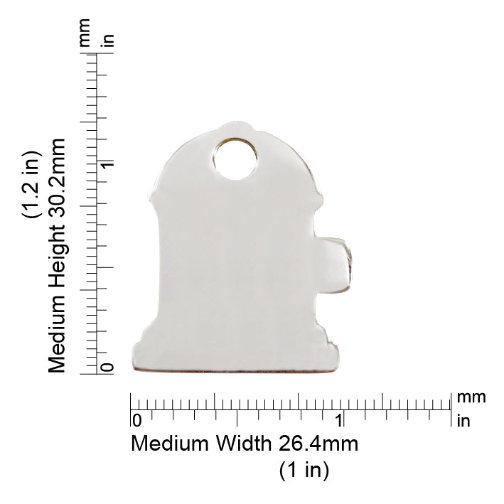 Measurements | ID Tag Fire Hydrant -medium