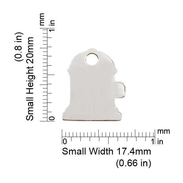 Measurements | ID Tag Fire Hydrant -small