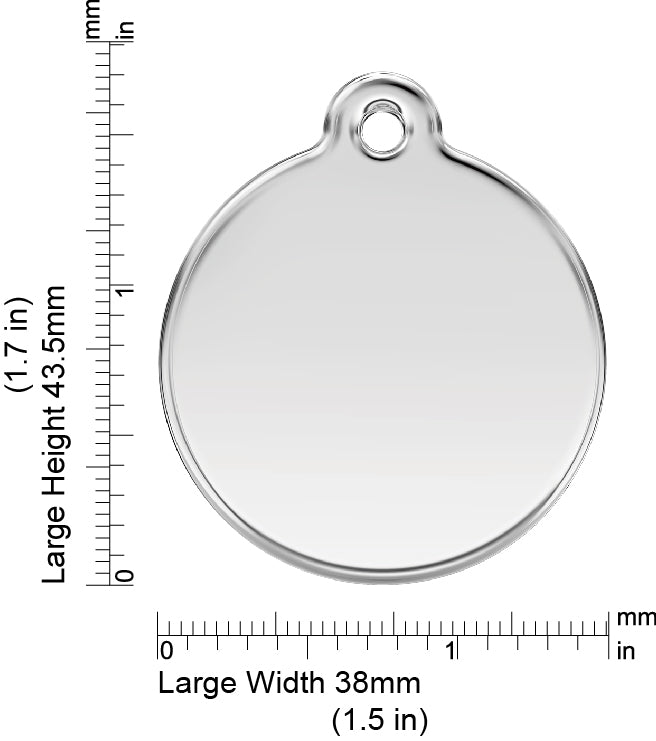 Measurements | ID Tag Enamel -large