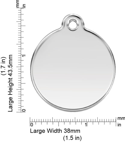 Measurements | ID Tag Enamel -large