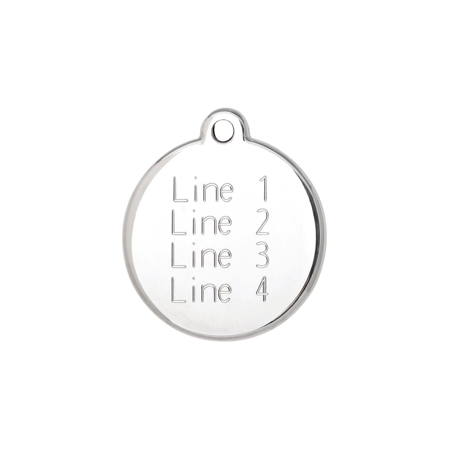 Engraved Tag [Medium] | 4 Lines