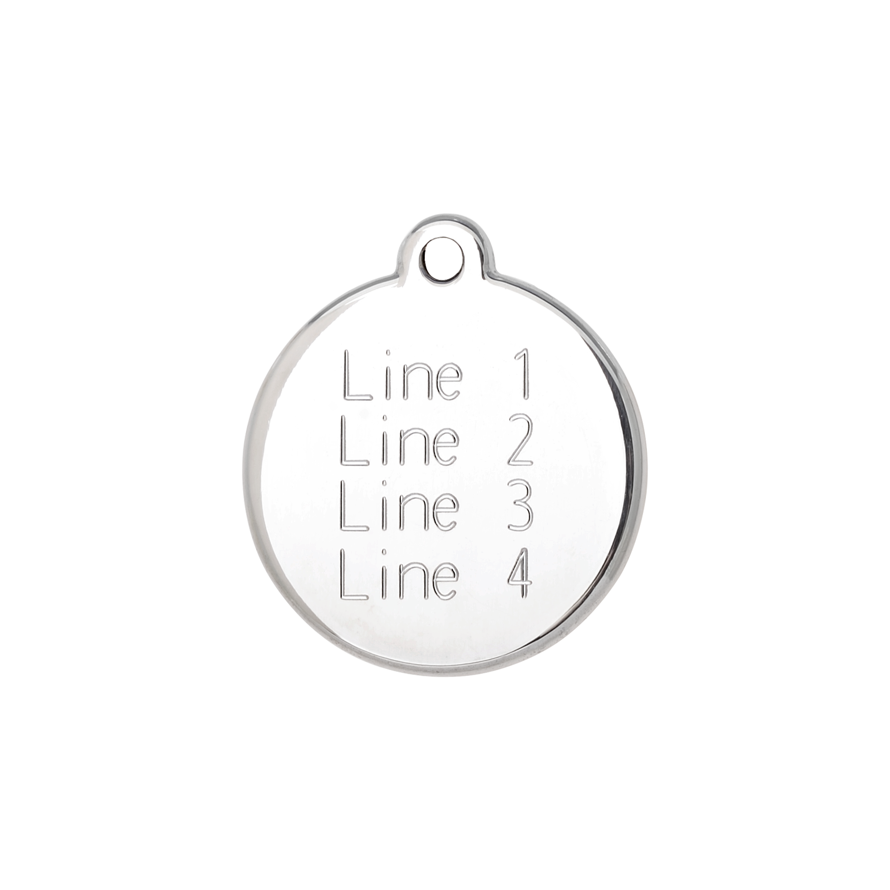 Engraved Tag [Medium] | 4 Lines