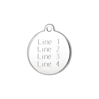 Engraved Tag [Medium] | 4 Lines