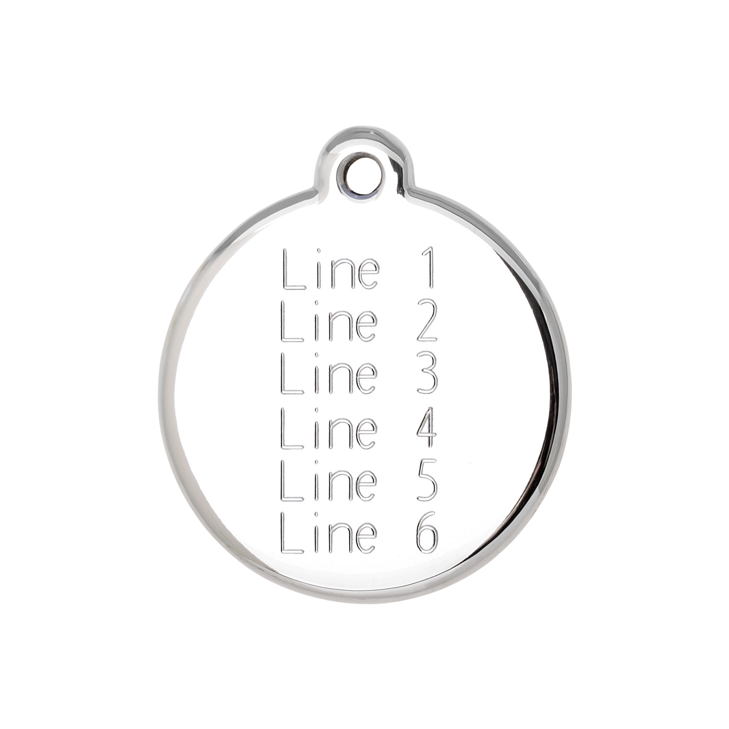 Engraved Tag [Large] | 6 Lines