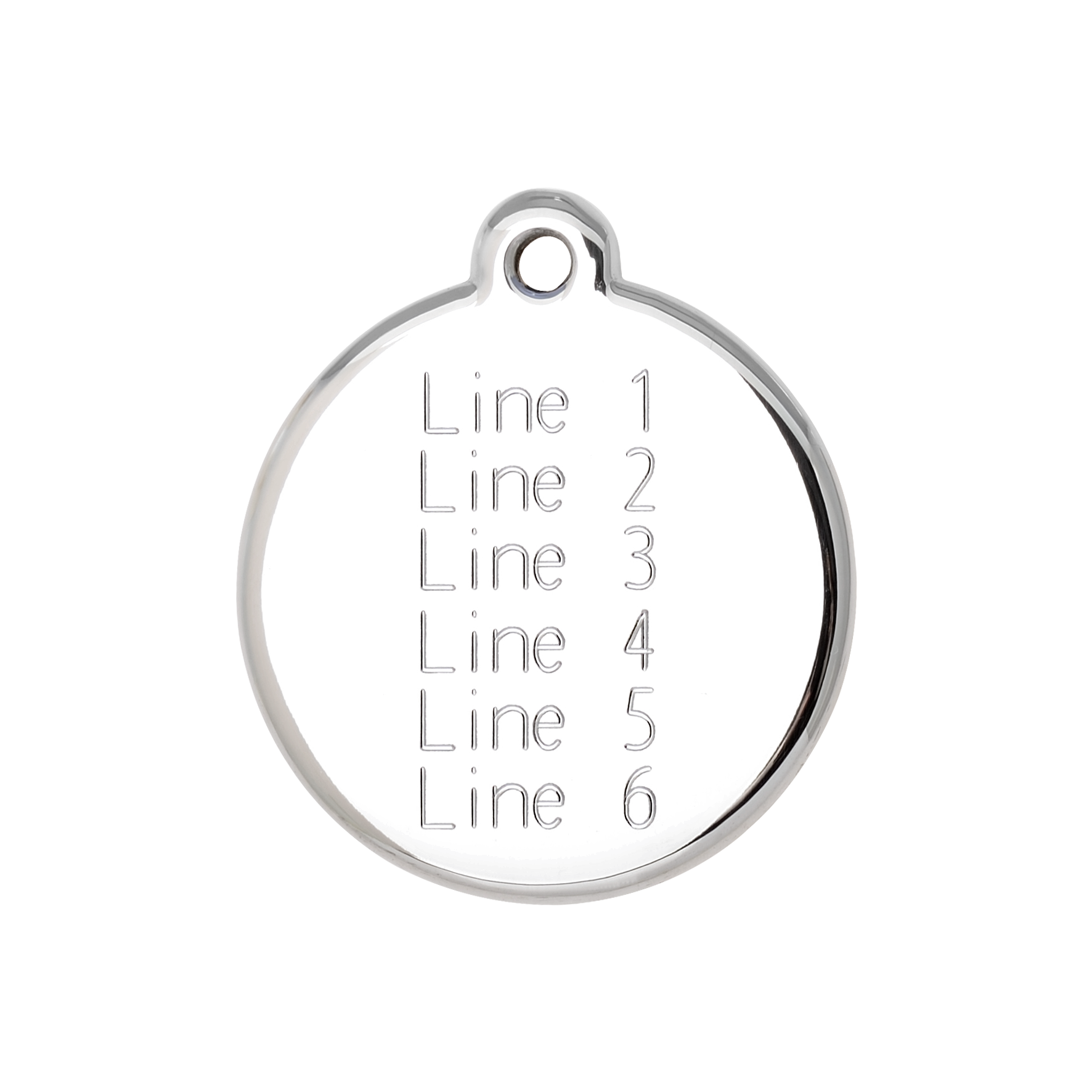 Engraved Tag [Large] | 6 Lines