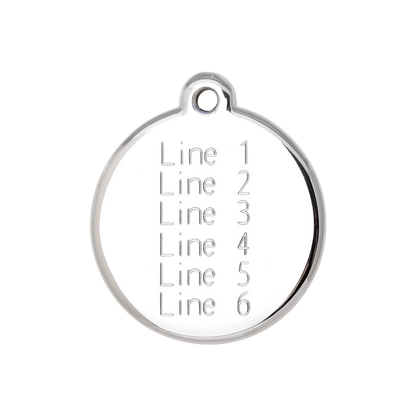 Engraved Tag [Large] | 6 Lines
