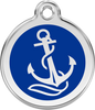 Pet Identification Tag Anchor - blue