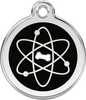Pet Identification Tag Atom - black