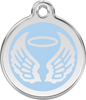 Pet Identification Tag Angel Wings - light blue