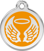 Pet Identification Tag Angel Wings - orange