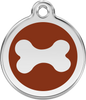 Pet Identification Tag | Bone - brown