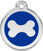 Pet Identification Tag | Bone - blue