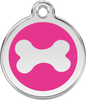 Pet Identification Tag | Bone - pink