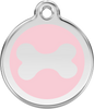 Pet Identification Tag | Bone - light pink