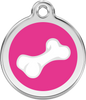 Pet Identification Tag | 3D Bone - pink