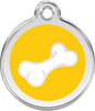 Pet Identification Tag | 3D Bone - yellow