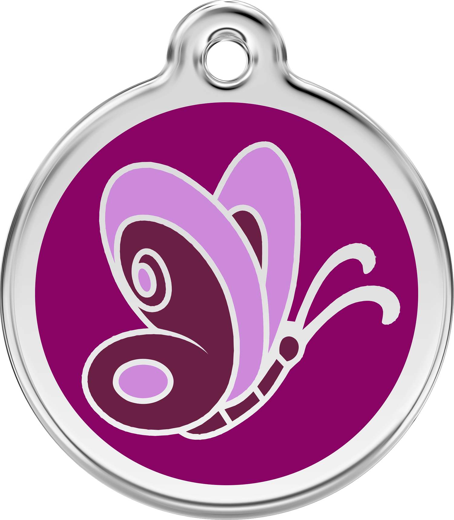 Pet Identification Tag | Butterfly - purple