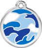 Pet Identification Tag | Camouflage - blue