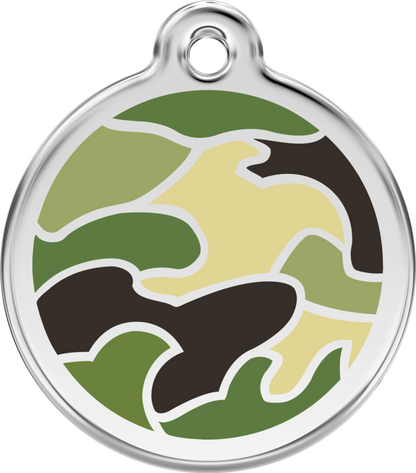Pet Identification Tag | Camouflage - green