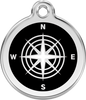 Pet Identification Tag | Compass - black