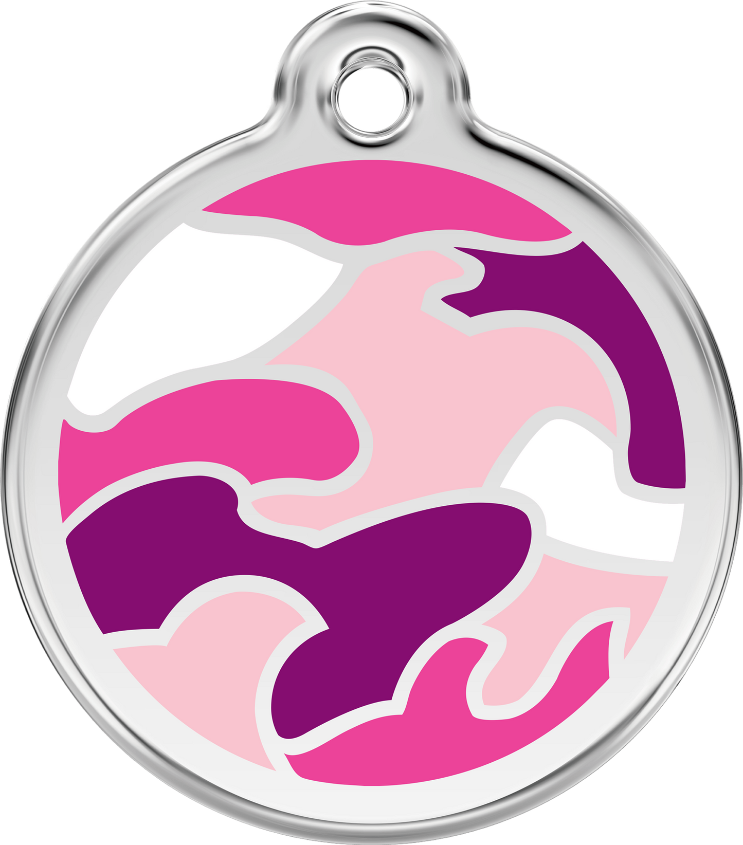 Pet Identification Tag | Camouflage - pink