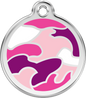 Pet Identification Tag | Camouflage - pink