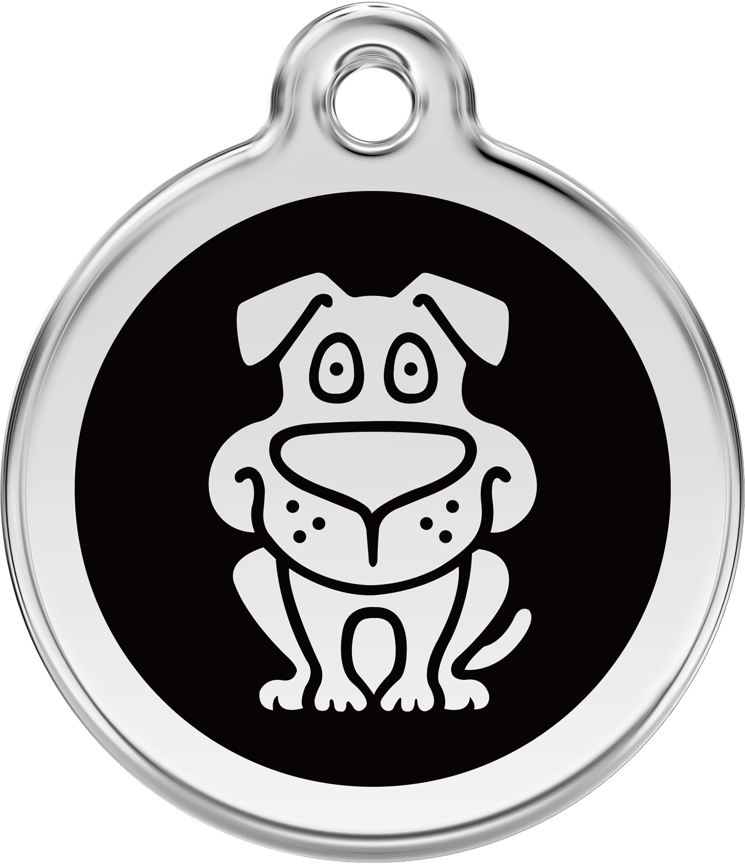 Pet Identification Tag | Dog - black