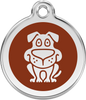  Pet Identification Tag | Dog - brown