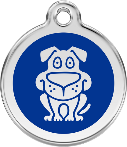 Pet Identification Tag | Dog - blue