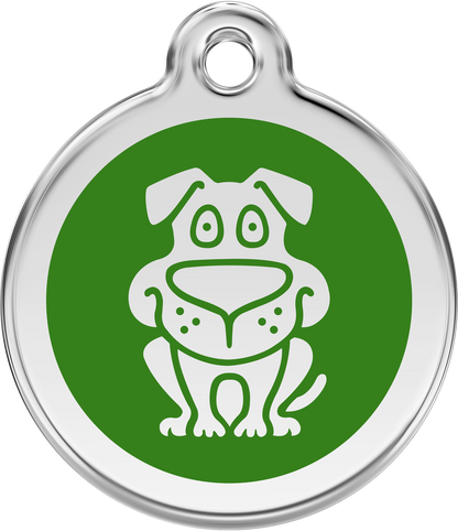 Pet Identification Tag | Dog - green